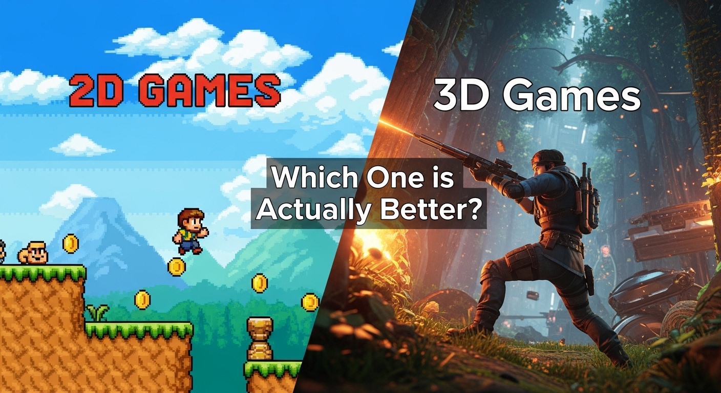 2D vs 3D Games: Which is Actually Better? (2026 Comparison)